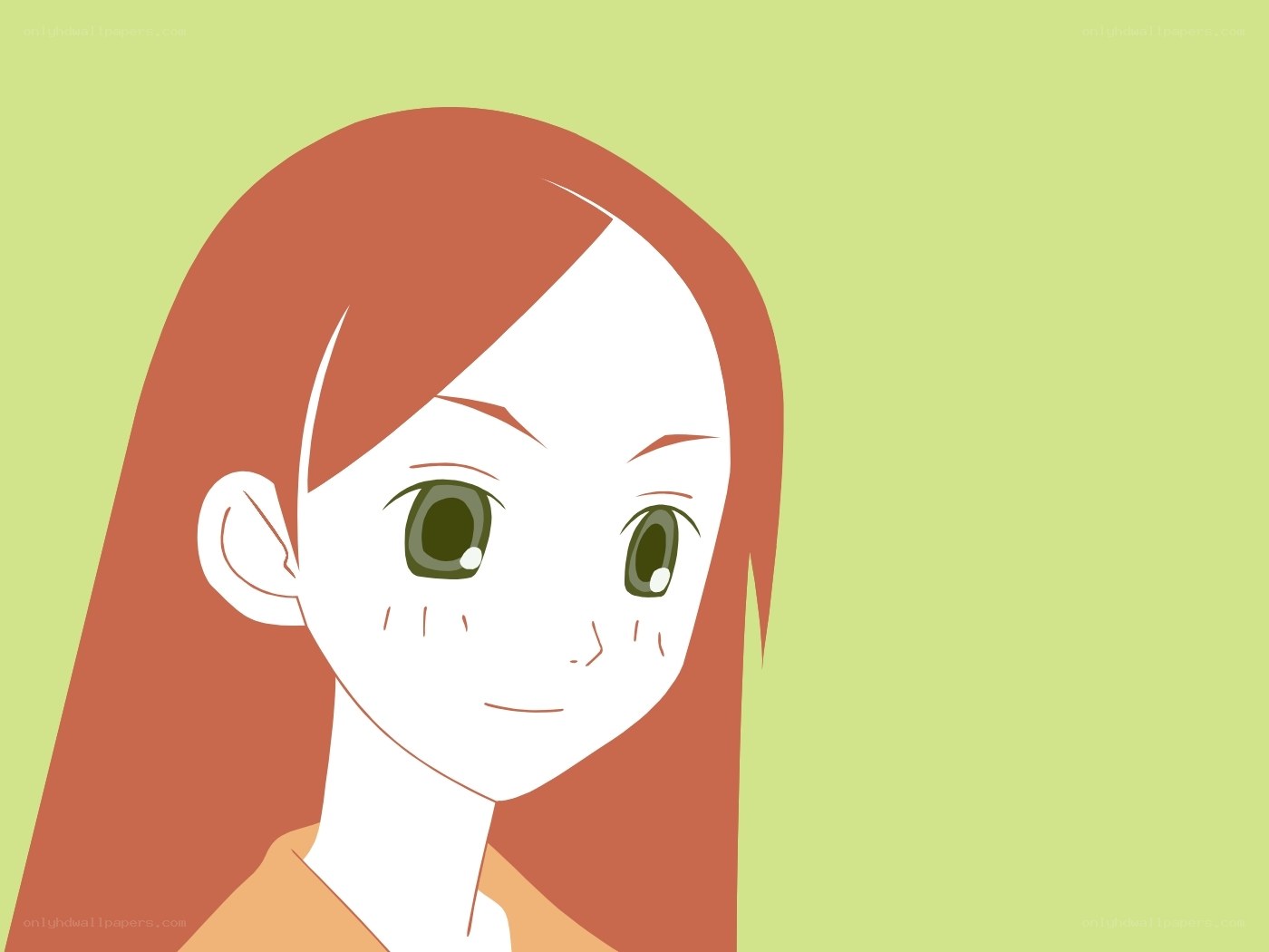 anime girl with red hair