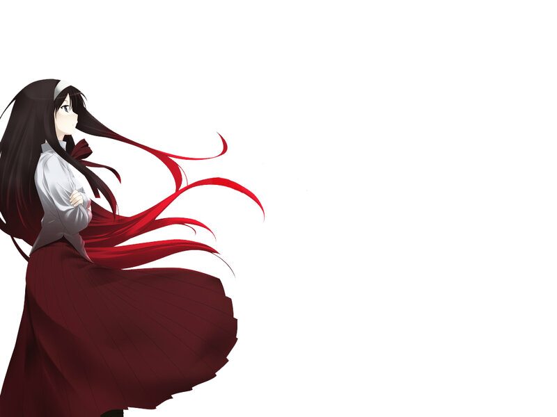 anime girl with red hair
