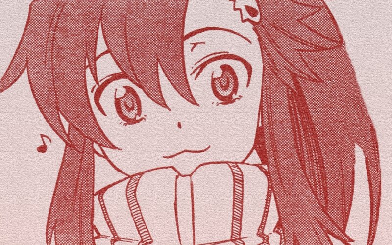 anime girl with red hair
