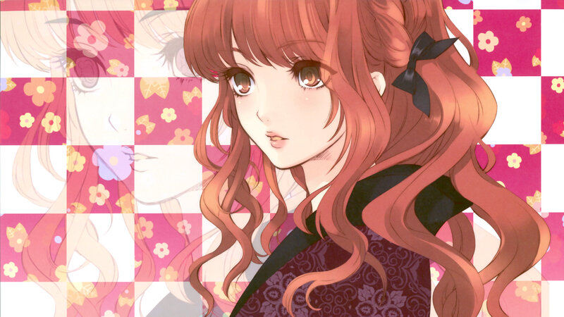 anime girl with red hair