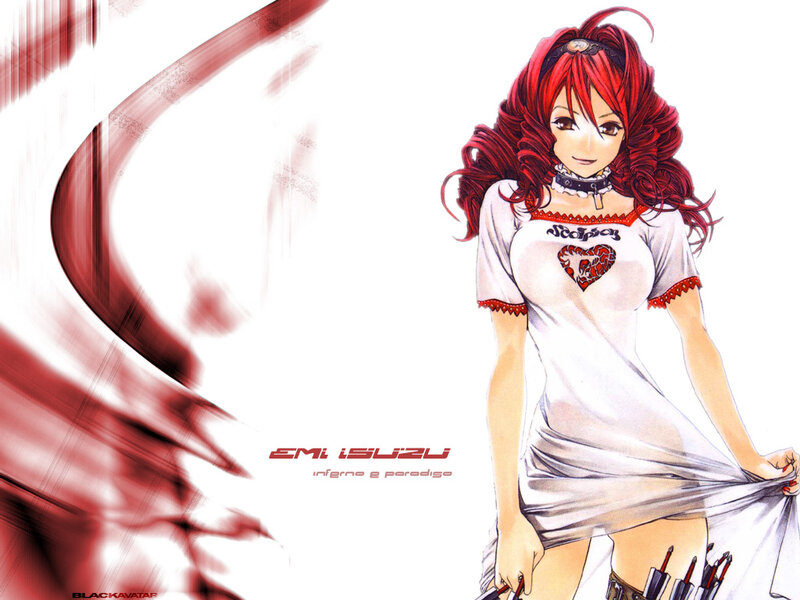 Anime girl with red hair
