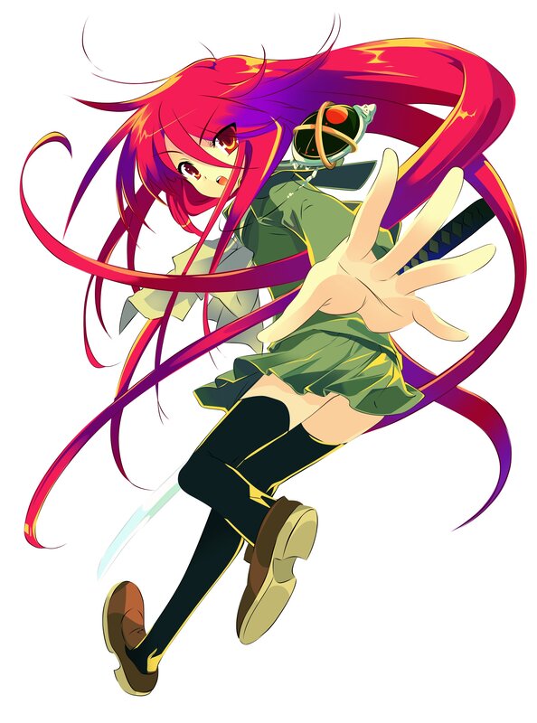 anime girl with red hair