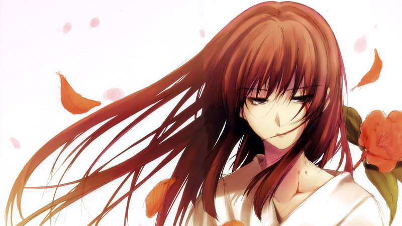 Anime girl with red hair