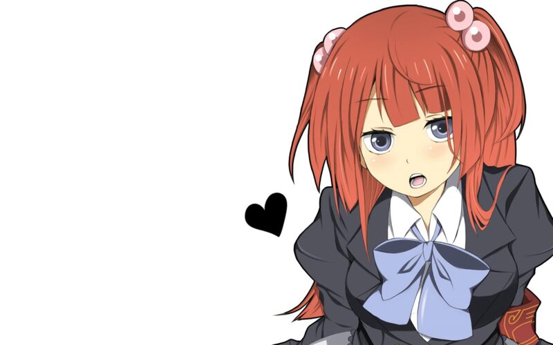 anime girl with red hair