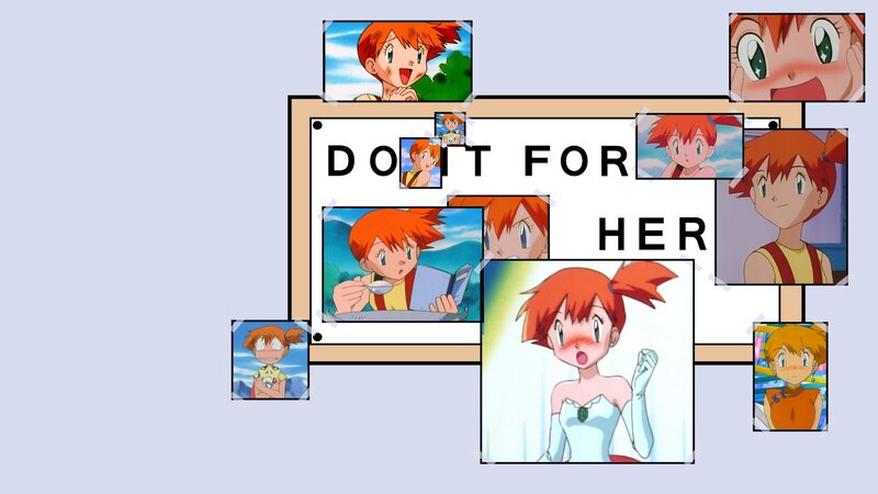 Anime Girl with Red Hair — Blue, Playful
