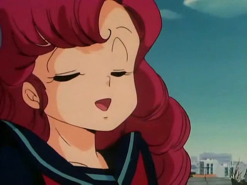 Anime Girl with Red Hair — Calm, Afternoon, Sailor Uniform
