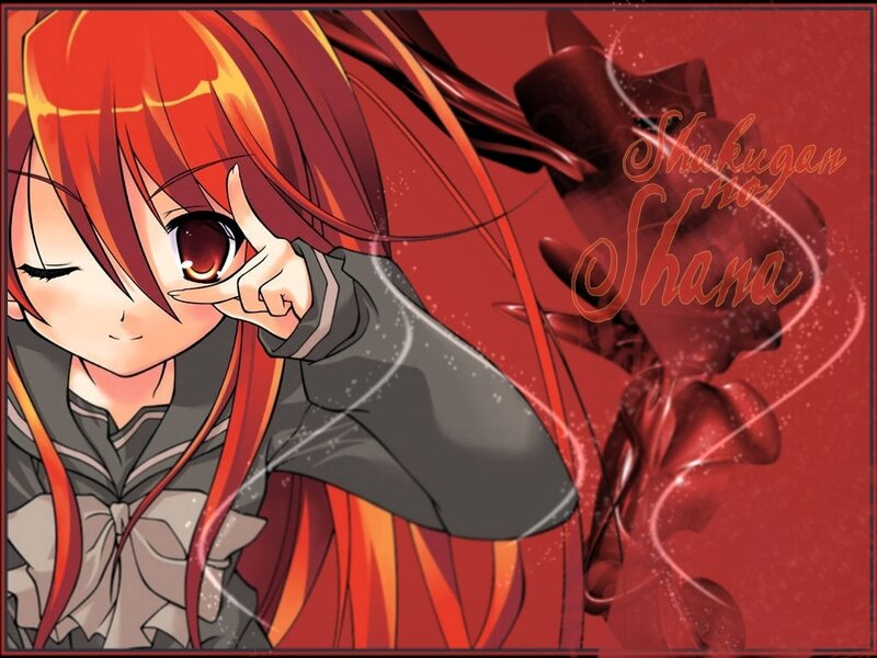 Anime Girl with Red Hair — Dramatic, Red Hair, School Uniform