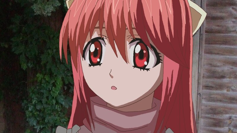 Anime Girl with Red Hair — Neutral, Cat Ears