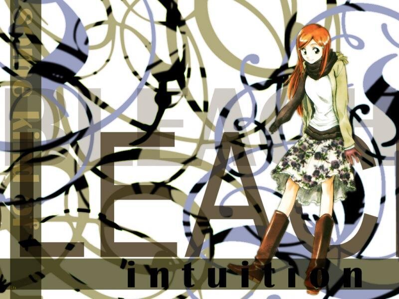 Anime Girl with Red Hair — Orange, Calm