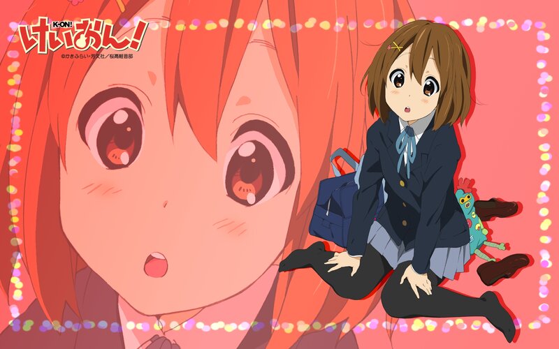 Anime Girl with Red Hair — Playful, School Uniform