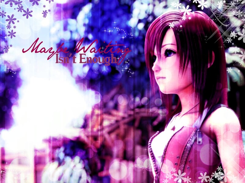 Anime Girl with Red Hair — Purple, Dreamy, Digital Art