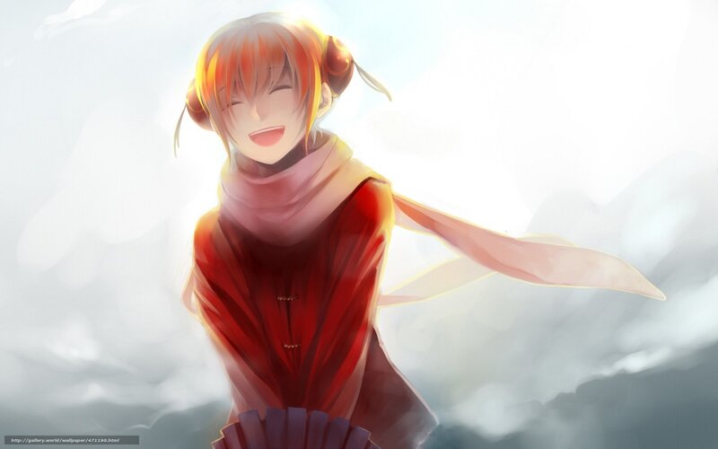 Anime Girl with Red Hair — Serene, Digital Art