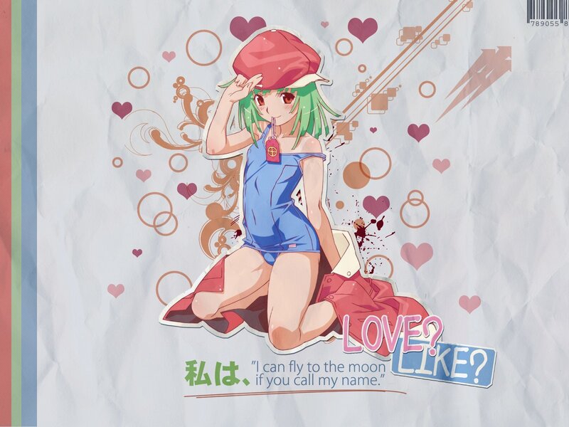Anime girl with red hat