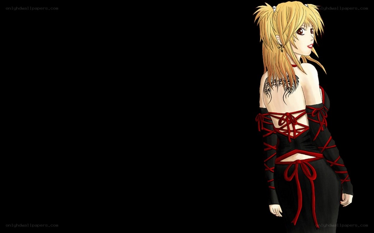 anime girl with red laces
