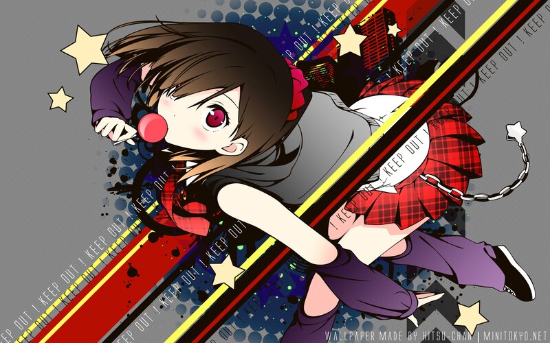 anime girl with red nose