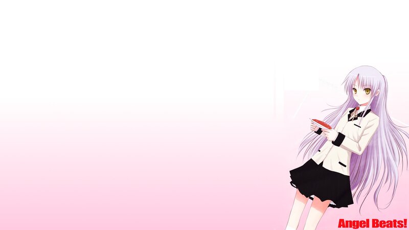 anime girl with red object