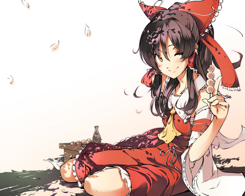 anime girl with red outfit