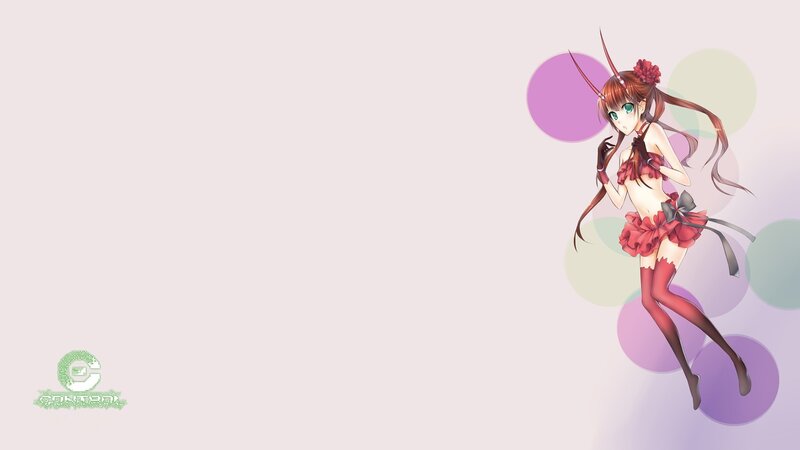 anime girl with red outfit