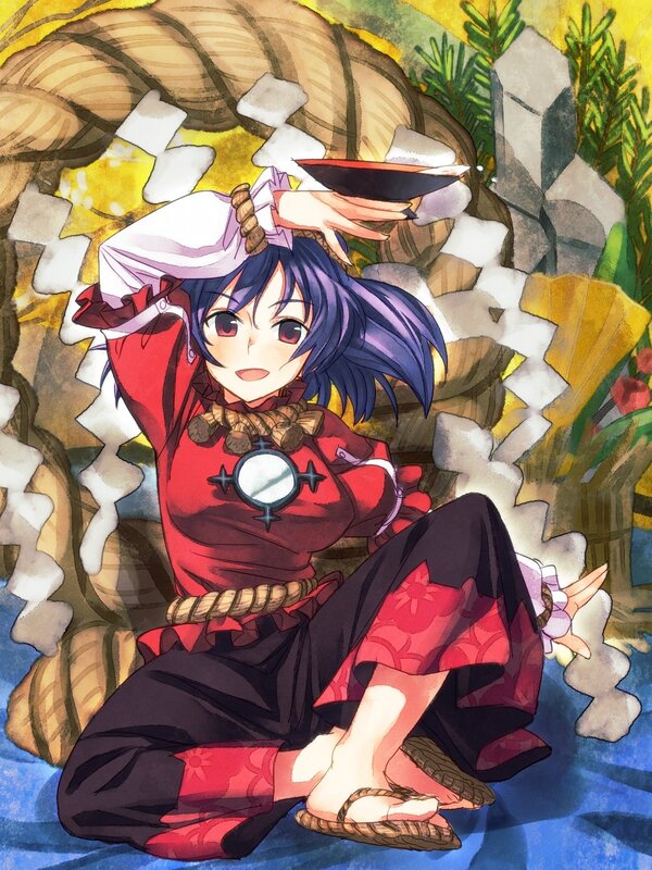 Anime girl with red outfit