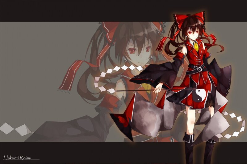 Anime Girl with Red Outfit — Dramatic