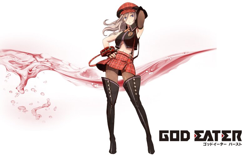 Anime Girl with Red Plaid