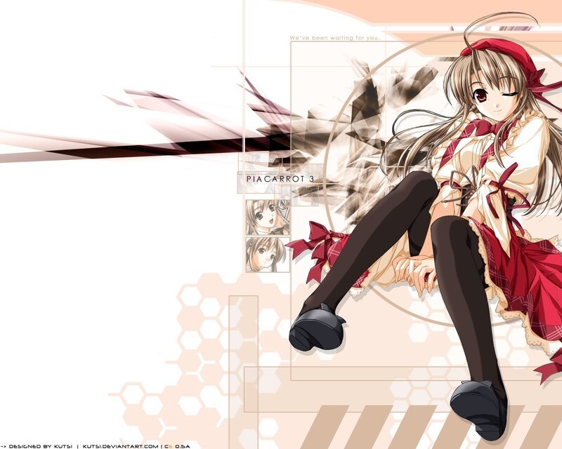 Anime girl with red ribbon