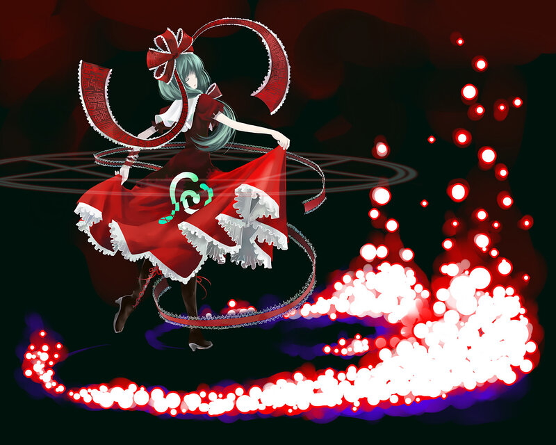 anime girl with red ribbon
