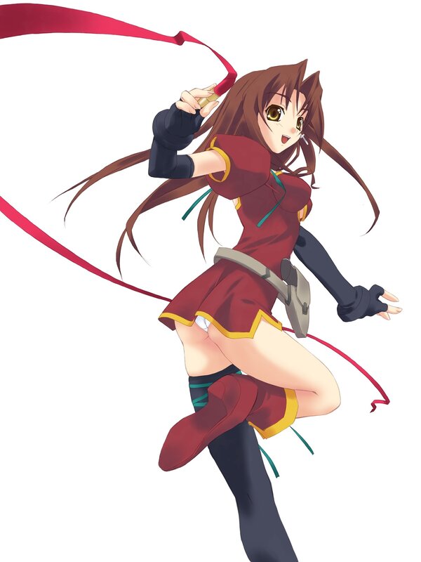 anime girl with red ribbon