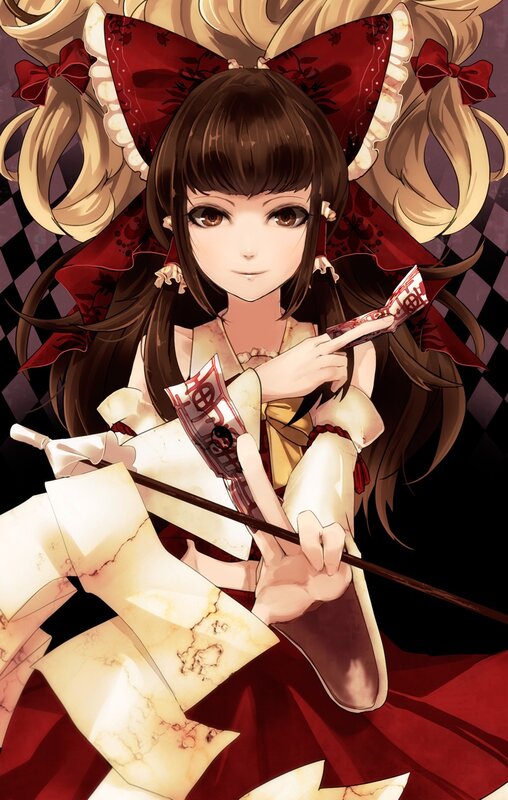 anime girl with red ribbon