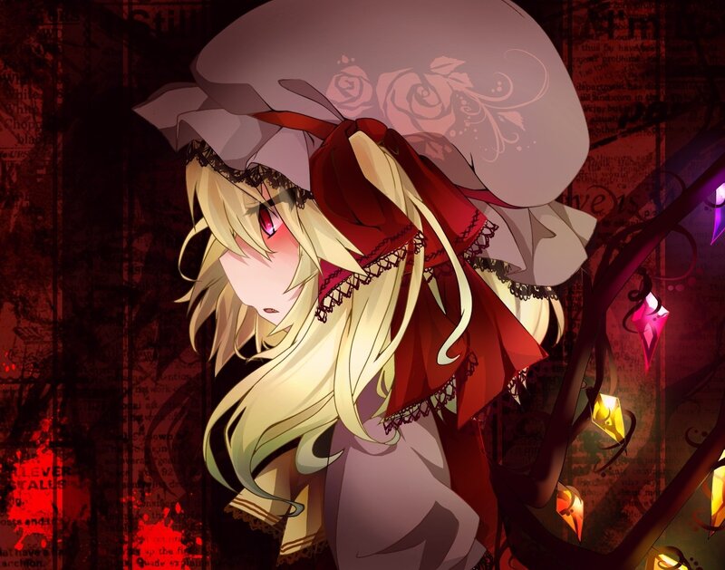 anime girl with red ribbon