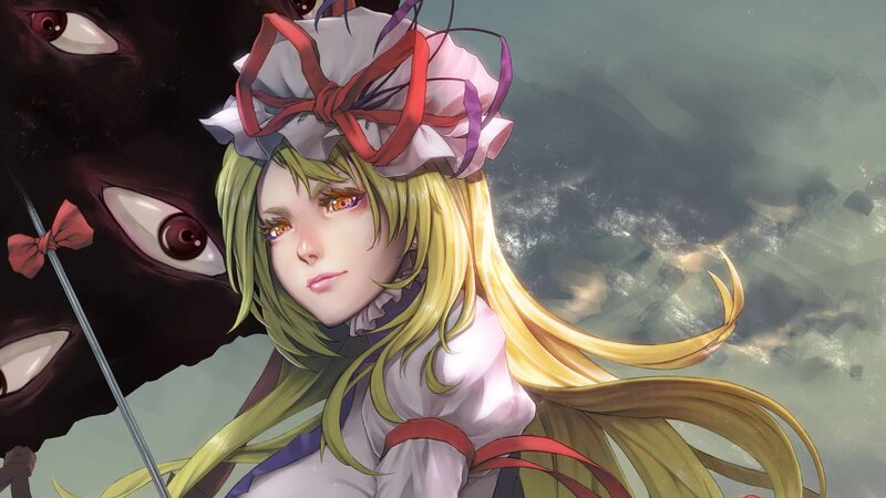anime girl with red ribbon