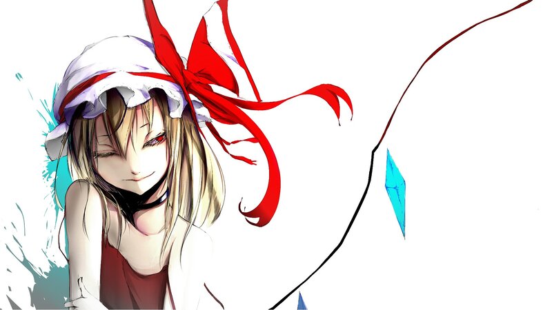 anime girl with red ribbon