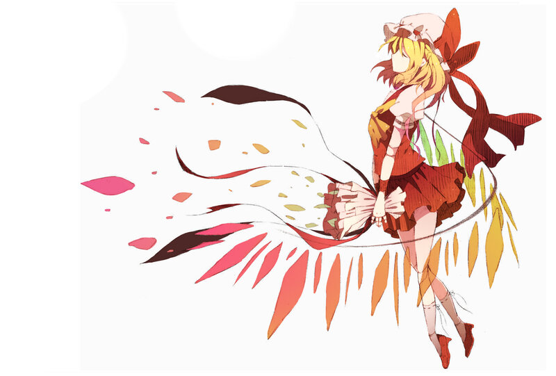 anime girl with red ribbon