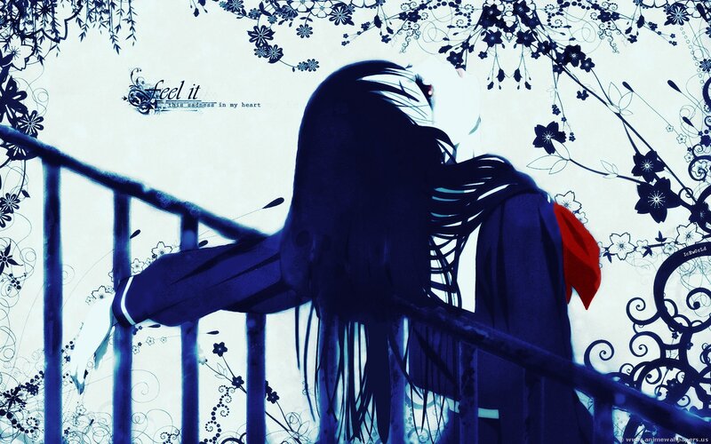 anime girl with red ribbon