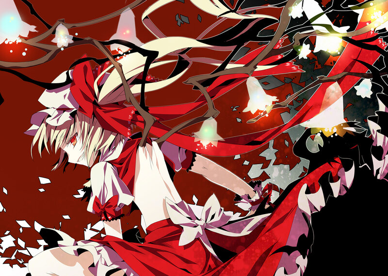 Anime Girl with Red Ribbon — Dramatic, Manga