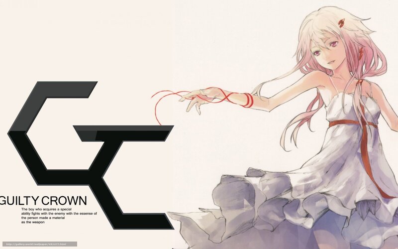 Anime Girl with Red Ribbons — White, Calm