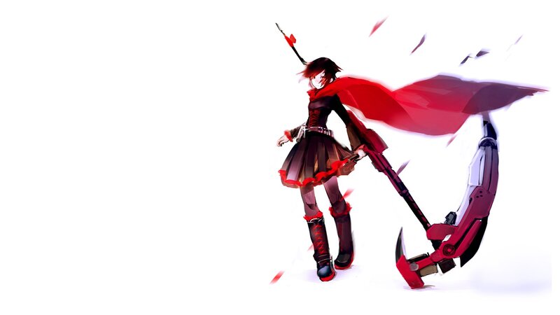 anime girl with red scythe