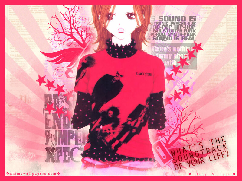anime girl with red shirt