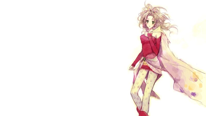 anime girl with red top