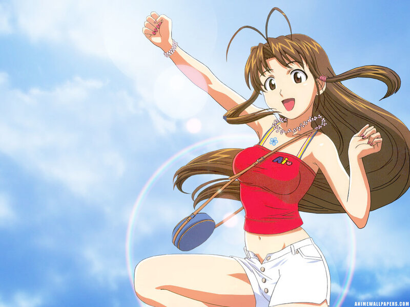 anime girl with red top