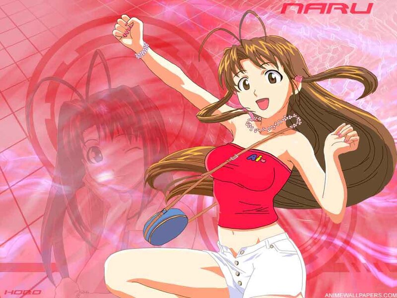 Anime girl with red top