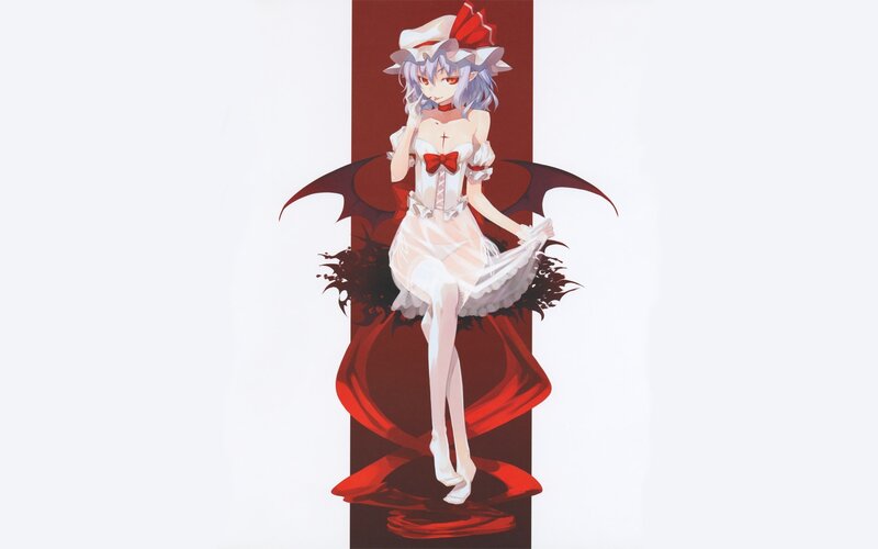 anime girl with red wings