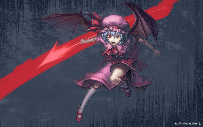anime girl with red wings