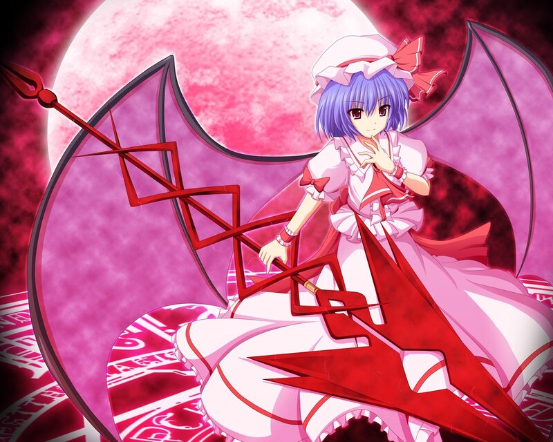 anime girl with red wings