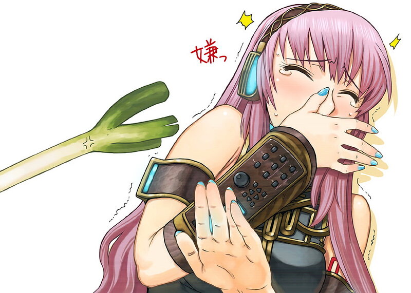 anime girl with remote