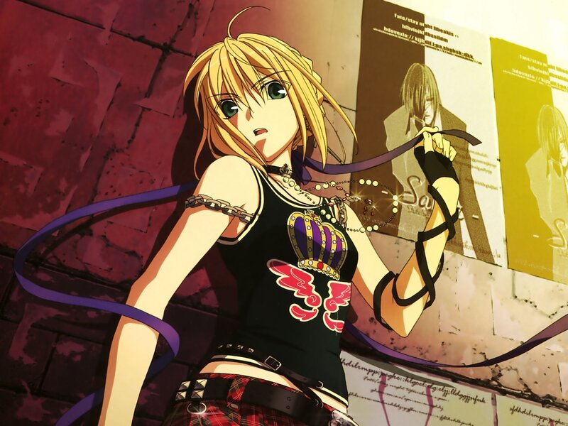 anime girl with ribbon