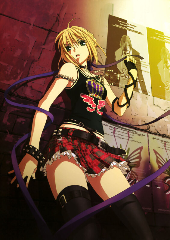 anime girl with ribbon