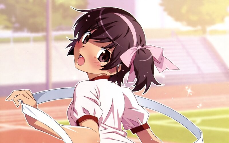 anime girl with ribbon