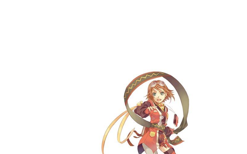 anime girl with ribbon