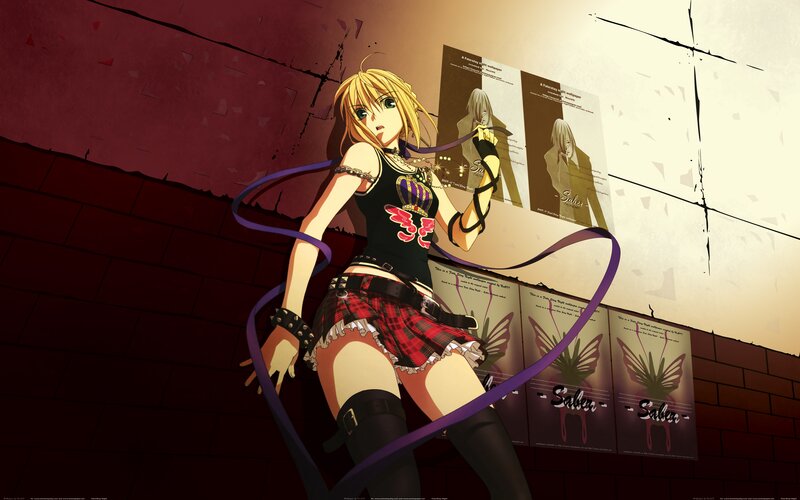 anime girl with ribbon